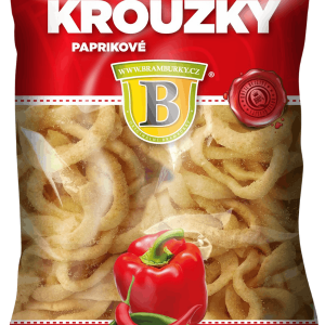 Kroužky s příchutí papriky