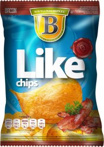 LIKE chips s příchutí slaniny