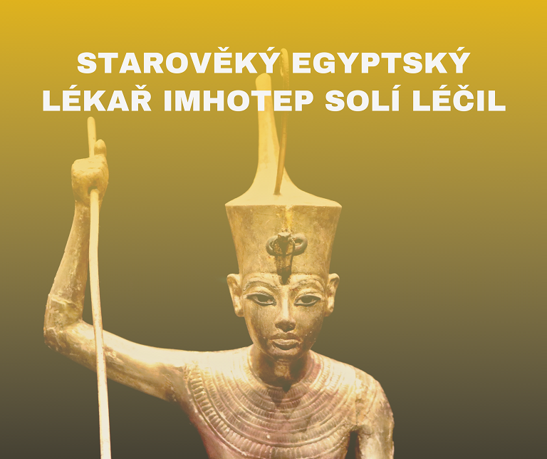 Starověký egyptský lékař Imhotep solí léčil