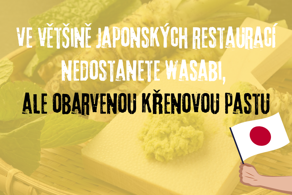 Záměna křenu za japonské wasabi