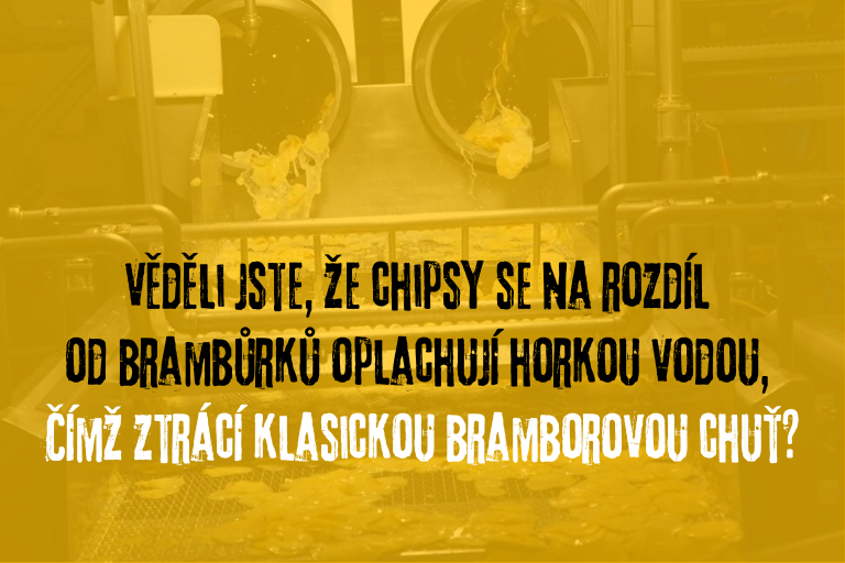 Brambůrky vs. chipsy: rozdíl v proplachování