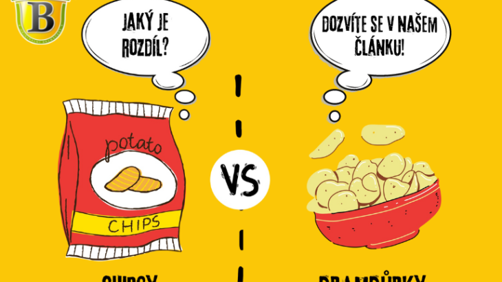 Rozdíl mezi brambůrky a chipsy