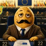 Ilustrace brambory jakožto politika v EU