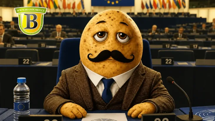 Ilustrace brambory jakožto politika v EU