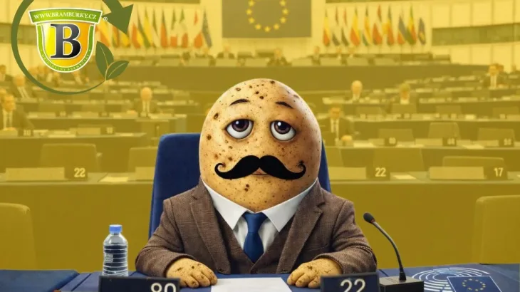 Ilustrace brambory jakožto politika v EU