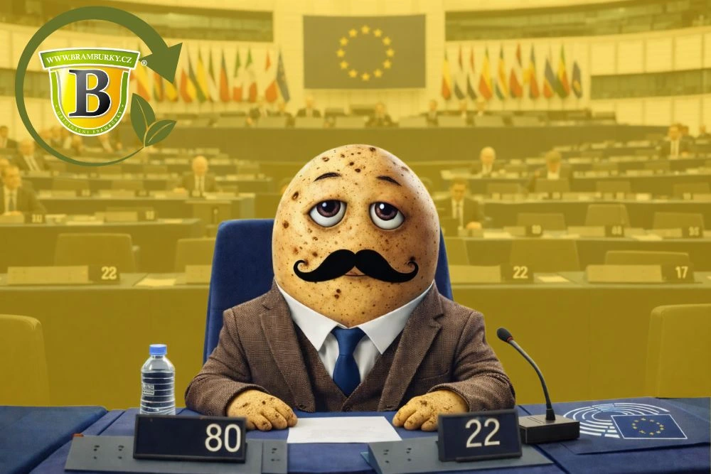 Ilustrace brambory jakožto politika v EU