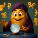 Ilustrace brambory jakožto věštce