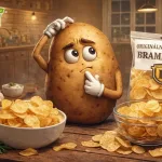 Ilustrativní obrázek brambory váhající nad výběrem brambůrků - domácí nebo kupované?