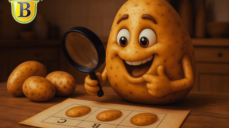 Ilustrativní obrázek brambory, která zkoumá různé varné typy brambor