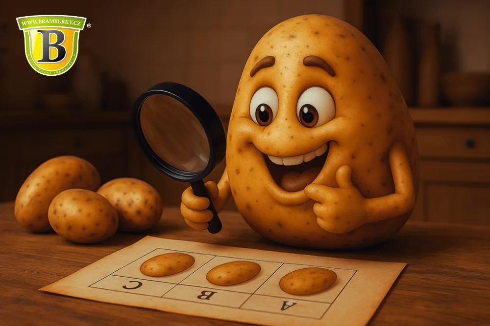 Ilustrativní obrázek brambory, která zkoumá různé varné typy brambor