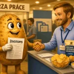 Ilustrativní obrázek brambory s životopisem na burze práce