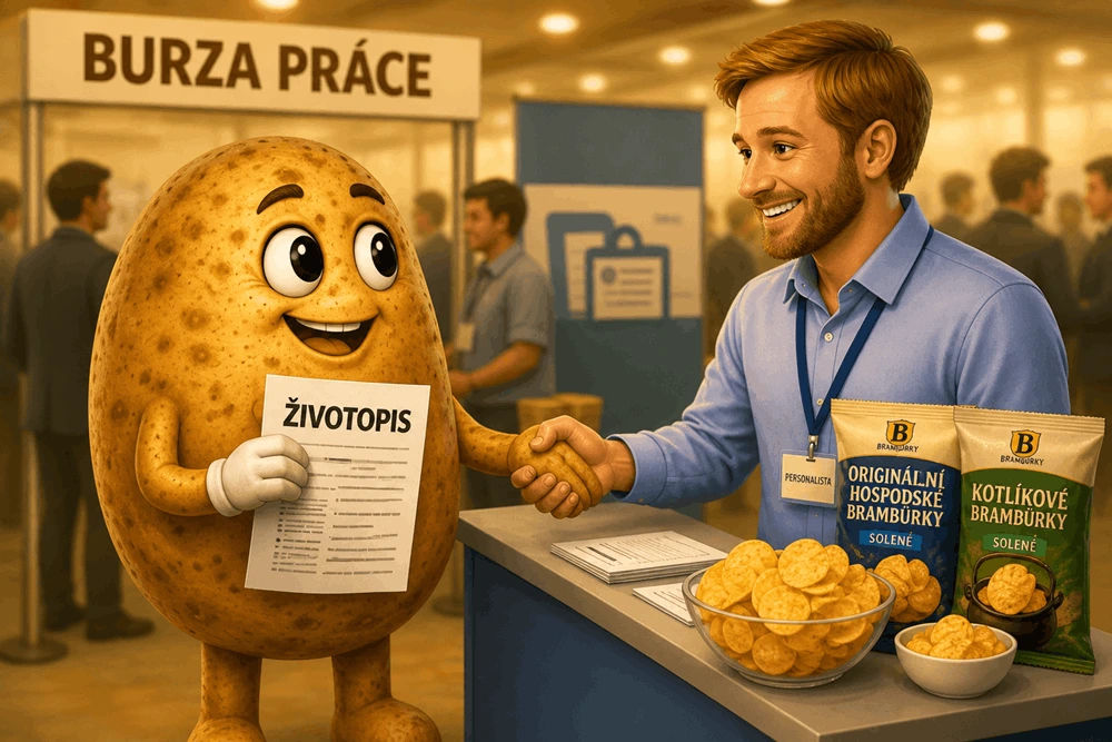 Ilustrativní obrázek brambory s životopisem na burze práce