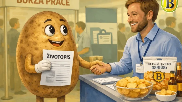 Ilustrativní obrázek brambory s životopisem na burze práce