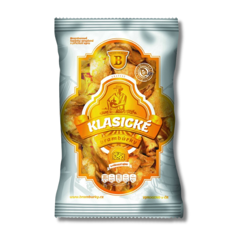 Klasické brambůrky s příchutí sýru